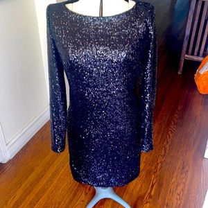 Gently used Laundry by Shelli Segal Open Back Sequin Dress